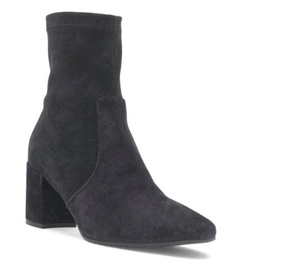 $575 Aquatalia Demetra Black Suede Women's Size 12 Booties Boots