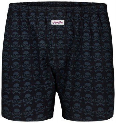 Sugar Pine Herren Boxershorts Unterhose Unterwäsche Stretch Soft Skulls