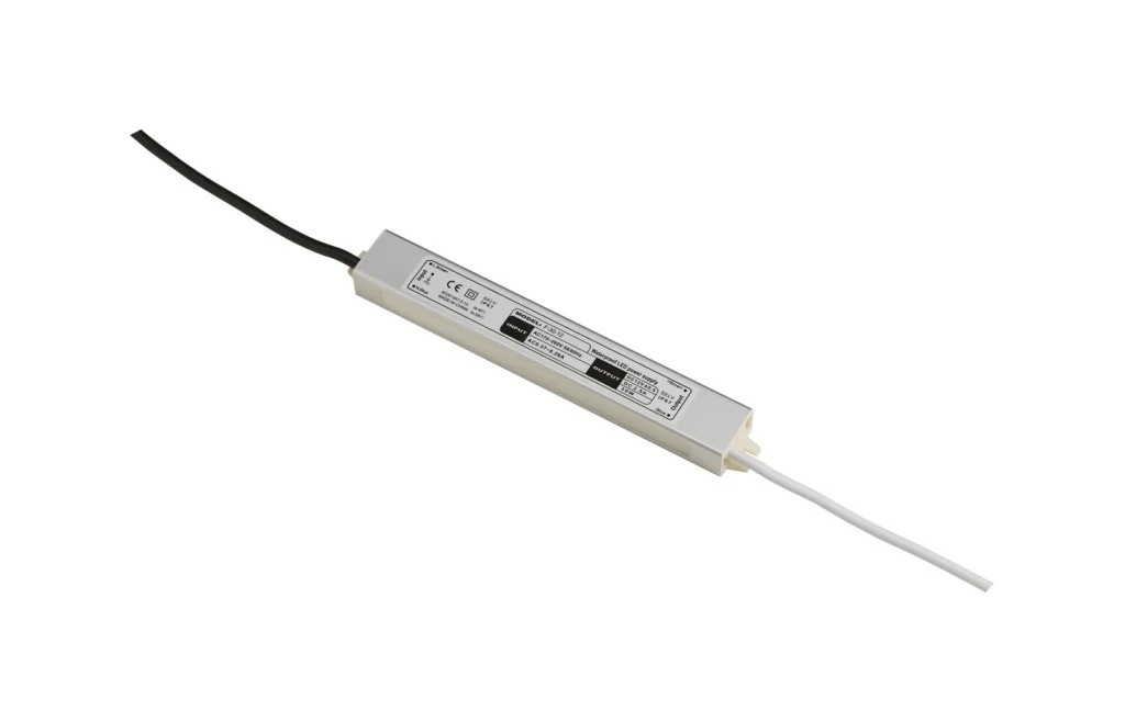 Silver 12v 30w LED Driver Bare Cable DRV12-IP30W