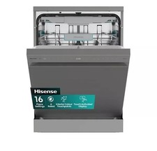 Image of HISENSE HS663A90XUK Full-size Dishwasher - Stainless Steel - REFURB-C