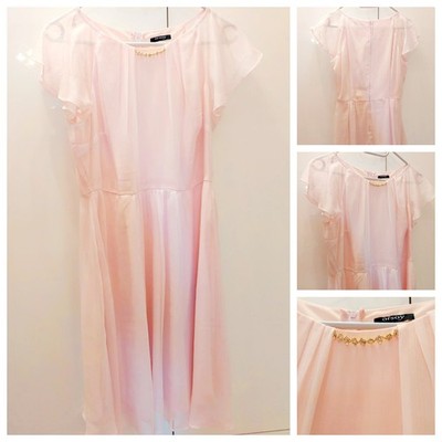 Wunderschönes Orsay Kleid Rosa Gr. 42