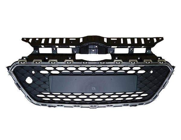 Gitter Grill StoßStange Vorne Oben FÜR Hyundai I20 2014-2020 M/Sens+Chromprofil-image