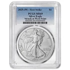 2025 (W) $1 American Silver Eagle PCGS MS69 FS Blue Label
