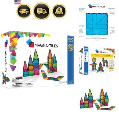 Classic 100-Piece Magnetic Construction Set, The  Magnetic Building Brand