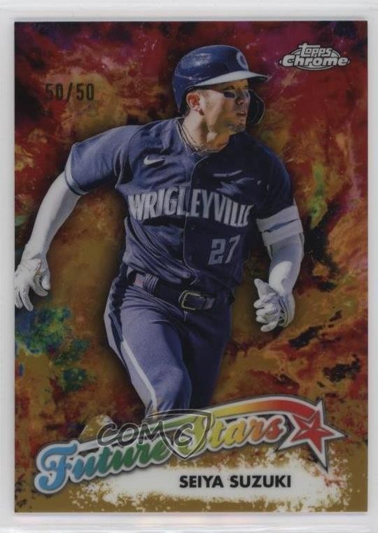 2023 Topps Chrome Future Stars Gold Refractor 50/50 Seiya Suzuki #FS-11 0yw4