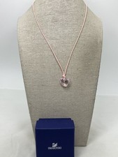 Swarovski Pink Crystal Heart Necklace