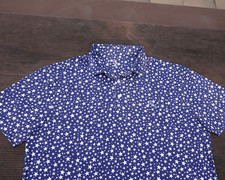   Rhoback The Stars Polo   Patriot Blue Fitness Versatile Sun protection Tagless
