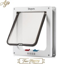 Large Weatherproof Cat Door 9.9" x 9.2" - Perfect for Small Dogs and Cats