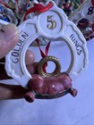 Vintage Breckenridge Twelve Days Of Christmas Tree Ornaments Bisque 12pcs — photo 6