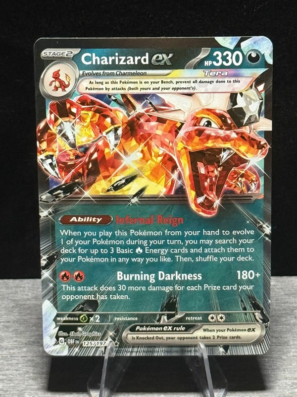 Pokémon TCG Charizard ex 54/91 Paldean Fates NM 
