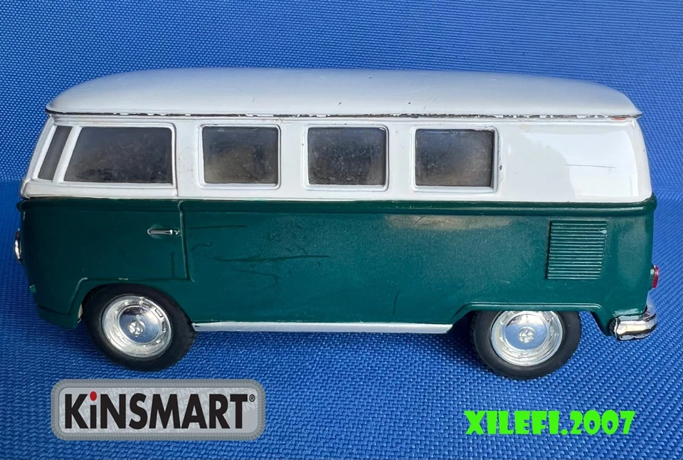 volkswagen bus classic 1962 kinsmart 1/32 VERDE KT5060 diecast COME DA FOTO - Immagine 4 di 4