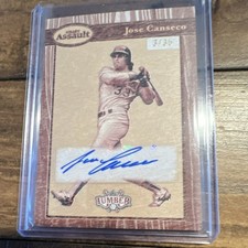 Leaf 2025 Lumber Grain Assault Jose Canseco GA-JC1 /35 Autograph Baseball Card
