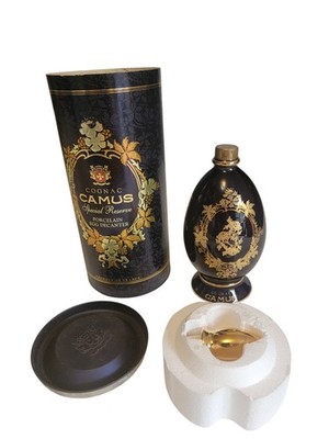 Camus Special Reserve Cognac Porcelain  Egg Decanter Rare Piece