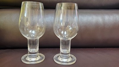 RIEDEL VINUM HOLLOW STEM TASTING GLASSES, Crystal, 6 7/8''Tall l. Austria,2pc set