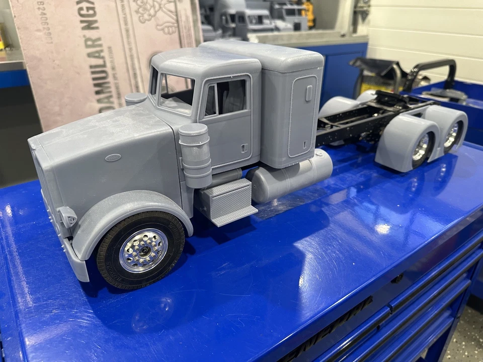 rc tamiya 1/14 truck body Kenworth T800 W900  Lesu Peterbilt King Hauler 379 367 - Image 3 of 4