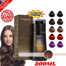 Polar Hair Dye Shampoo Essence Color Natural Instant Colour For Women Men 200ML