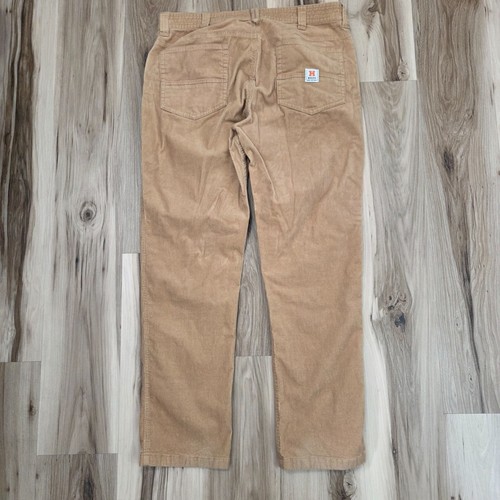 Howler Bros Corduroy Pants Mens 36x32 Brown Frontside 5 Pocket Outdoor Straight - Picture 6 of 11