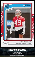 Isaac Guerendo 2024 Panini Donruss Rated Rookie RC San Francisco 49ers #336