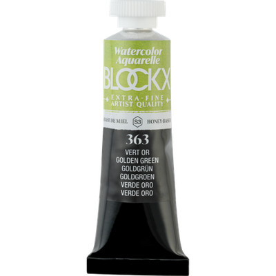 Blockx 3x Aquarellfarbe, Goldgrün - Tube 15ml - Grüngold 44363BXC