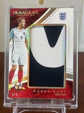 Harry Kane 2017 Panini Immaculate Soccer AUTOGRAPH Jersey RELIC Card #SJ-HK