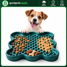 Ceramic Lick Mat for Dogs and Cats 7.1 Inch Slow Feeder Enrichment Pad