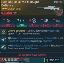 Borderlands 4 Midnight Defiance Jakobs SMG Ammo HIGH DPS!!! PS5/Xbox/PC