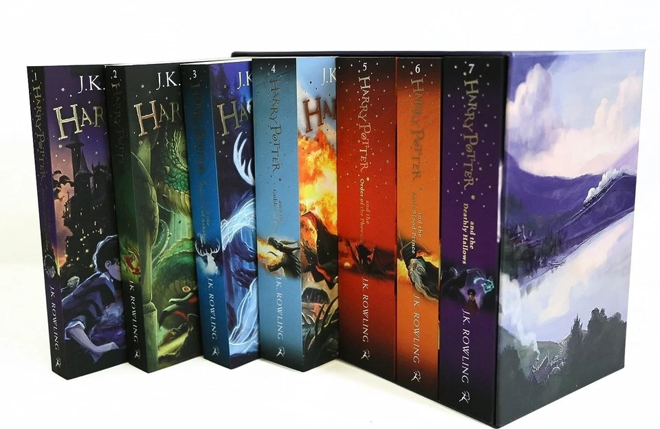 Harry Potter Complete Full 7 Books Childrens Box Set Collection by J K Rowling. - Image 3 of 4