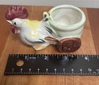 Vintage Ceramic Rooster Pulling Egg Cart Toothpick Holder 1950’s Japan Easter — photo 6