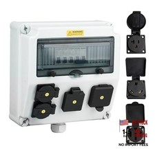 JINDOUZI RV Power Outlet Box, RV Power Outlet 20A 30A 50A-Power Outlet Panel