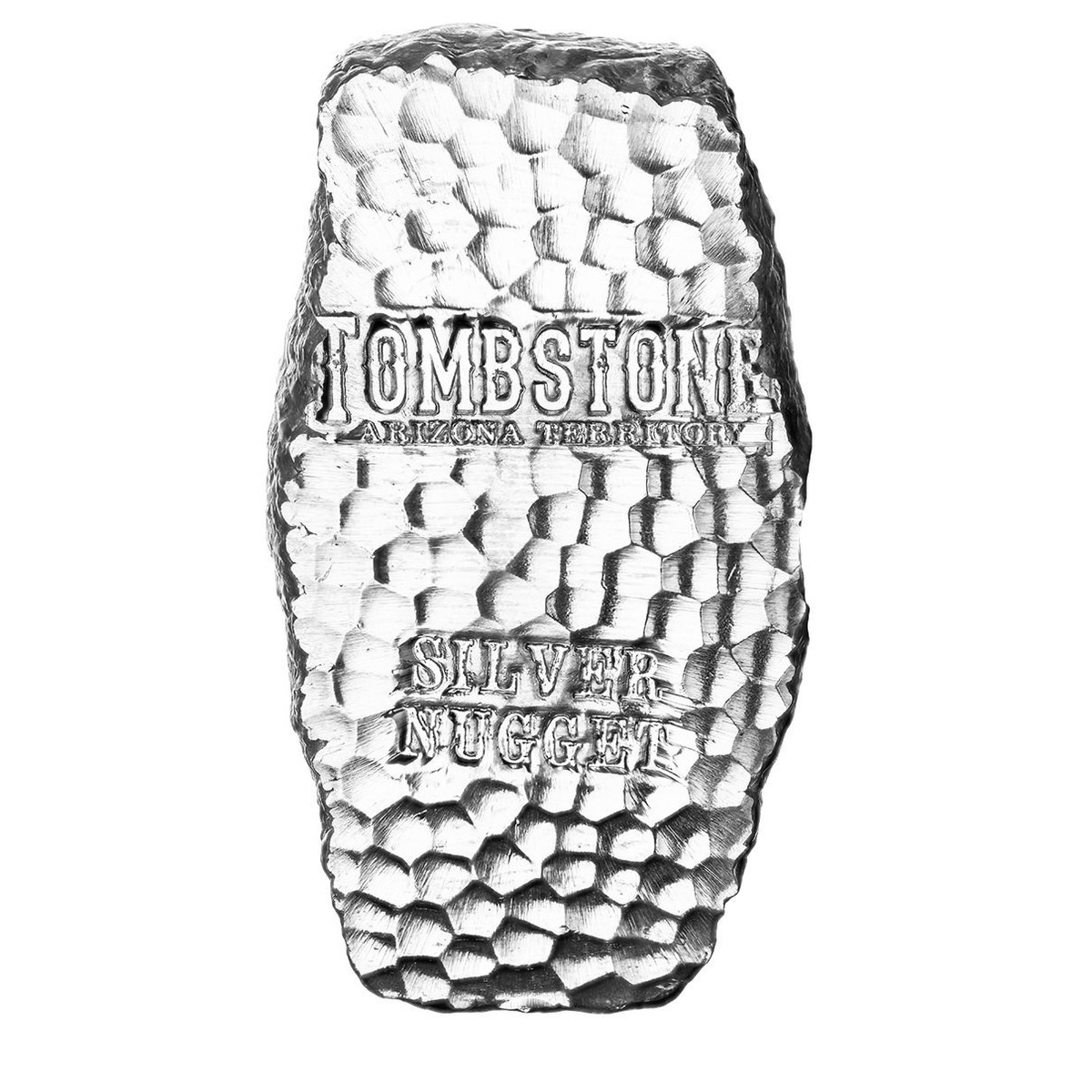 1 Kilo Tombstone Silver Nugget Bullion Bar .999 Fine Silver 32.15