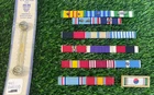 (17) US Military Ribbon Bars, Rack, Vintage Mixed Lot WWII Korea