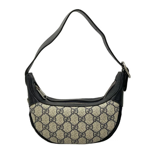 GUCCI Ophidia GG Mini Bag Handbag Navy x Ivory x Red Leather