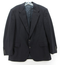 VINTAGE Ralph Lauren Polo Sport Coat Men 44 Blue Blazer Jacket 90s USA Union
