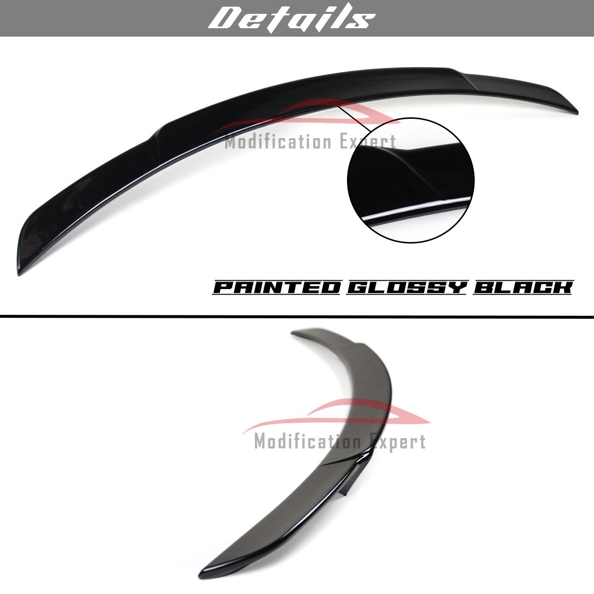 For 2022-2026 Mercedes Benz W206 C300 C43 Sedan Gloss Black Trunk Spoiler Wings