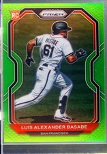 2021 Prizm Luis Alexander Basabe RC Lime Green Prizm /125 #103 Giants