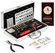 Premium Wood Burning Kit 43PCS, Adjustable Temp Pen, 36 Tips, Case