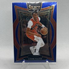 2024-25 Panini Select Concourse Ja'Kobe Walter Blue Prizm RC Raptors #96