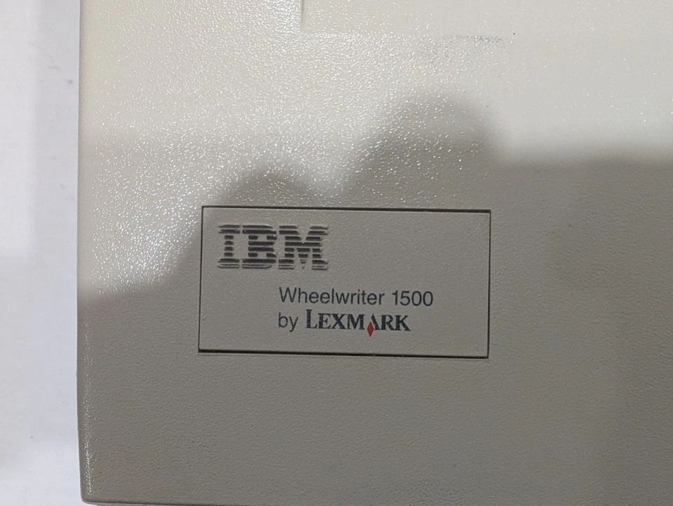 Vintage IBM Wheelwriter 1500 Lexmark Type 6783-011 Electronic Typewriter NICE - Image 3 of 4