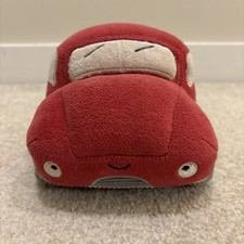 Jellycat London Wizzi Red Burgundy Gray 8" Car Plush Toy Figure Sound Working