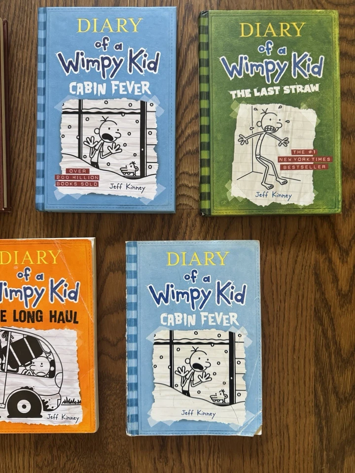 Diary of a Wimpy Kid Jeff Kinney Hardcover Lot Of 7 Books NEW & Used - Image 3 of 4