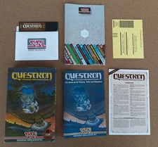 QUESTRON FANTASY ADVENTURE GAME - COMMODORE 64 - SSI - TESTED & WORKING