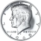 1969 S Kennedy Half Dollar 40% Silver BU UnCirculated!