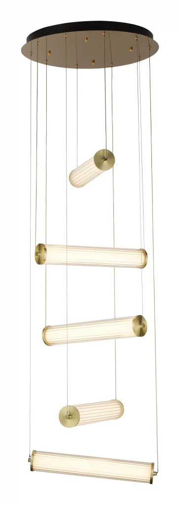 Ceiling Light Gold Clamp LED 5 Searchlight 63125-5GO