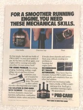 1990 Chevron Pro-Gard Original Print Ad - For A Smoother Running Engine. Vintage