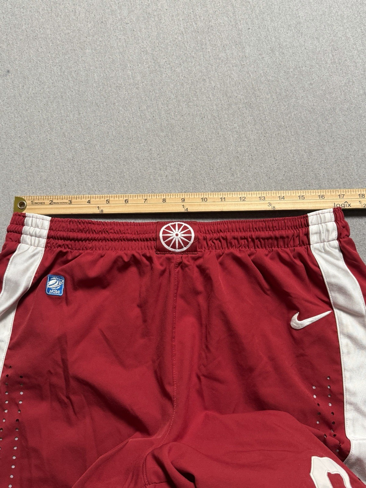 Nike Oklahoma Sooners Shorts Men's L Red Basketball Authentic Team OU thumbnail 8