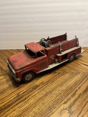 Vintage 1958 Tonka Toys No. 5 Pumper Fire Truck Pressed Steel