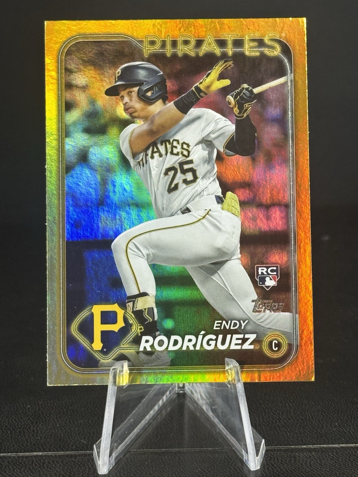 Endy Rodriguez 2024 Topps Series One #3 Yellow Foil Pittsburgh Pirates (RC)