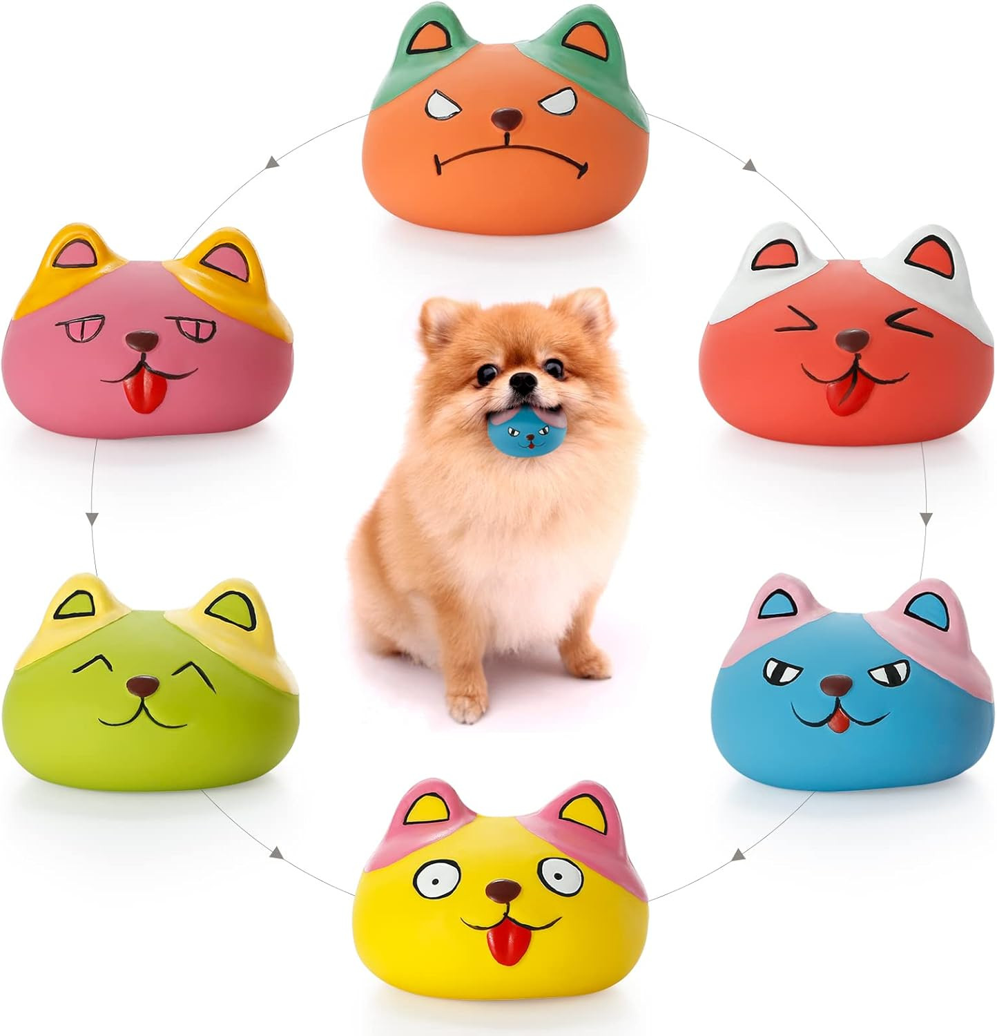 Giocattoli per Cani Cigolanti Divertenti Palle per Cani per Cuccioli Di Piccola 