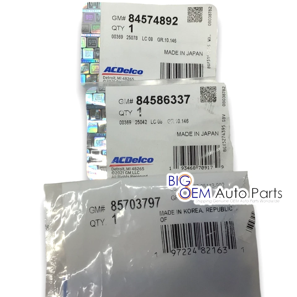 Juego de escobillas limpiaparabrisas trasero y conductor pasajero Chevrolet Blazer 2024-2025 nuevo OEM Foto 4 de 4