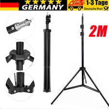 2m Metall Lichtstativ Lampenstativ Einstellbarer Ständer für Fotostudio
